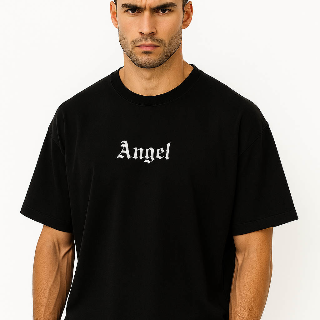 Angel Wings T-Shirt - "If I Had Pair of Wings" Quote | Dark Angel Back Print Design