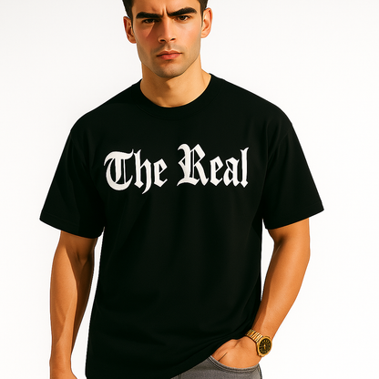 Keep It Real" Authenticity T-Shirt - Angel Wings Back Print | Stay True to Yourself