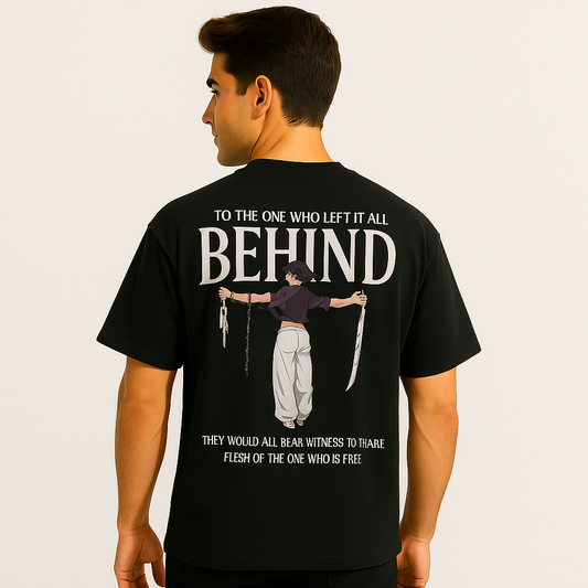 Left It All Behind" Freedom Statement T-Shirt - Inspirational Back Print