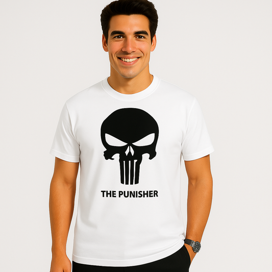 The Punisher Skull Logo T-Shirt - Classic Marvel Anti-Hero Graphic Tee