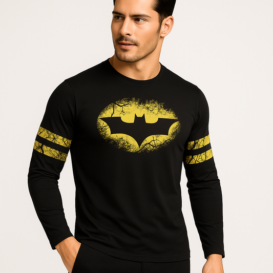 Batman Black Forest Yellow Full Sleeve Shirt: Embrace the Dark Mystery