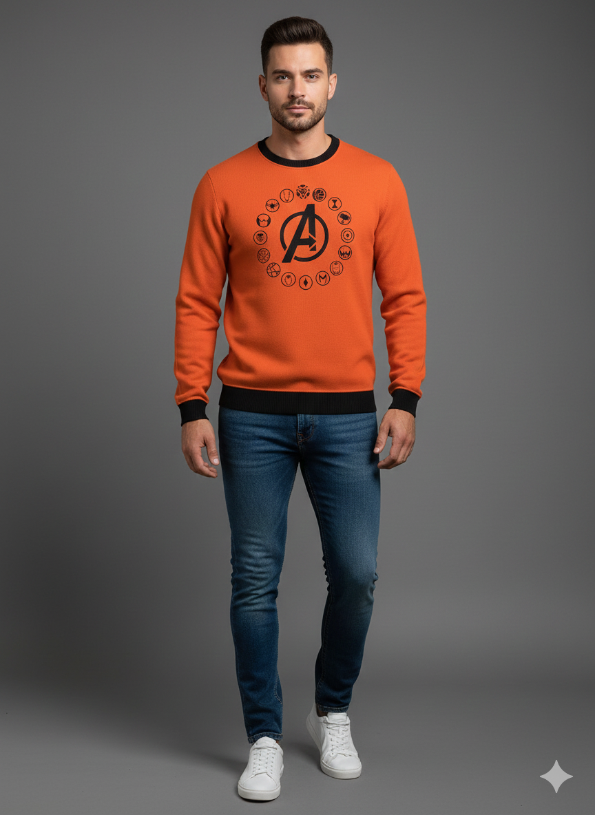 Avenger orange sweat shirt