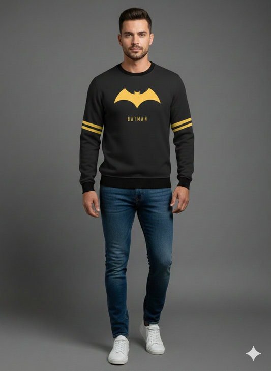 Bat man Black Sweat Shirt