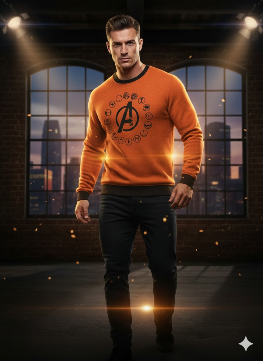 Avenger orange sweat shirt