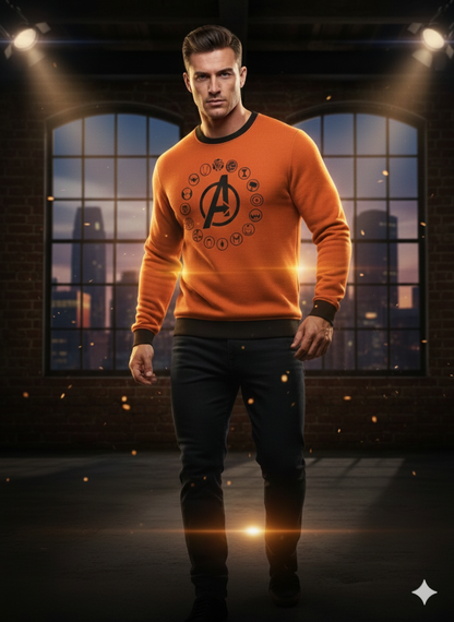 Avenger orange sweat shirt