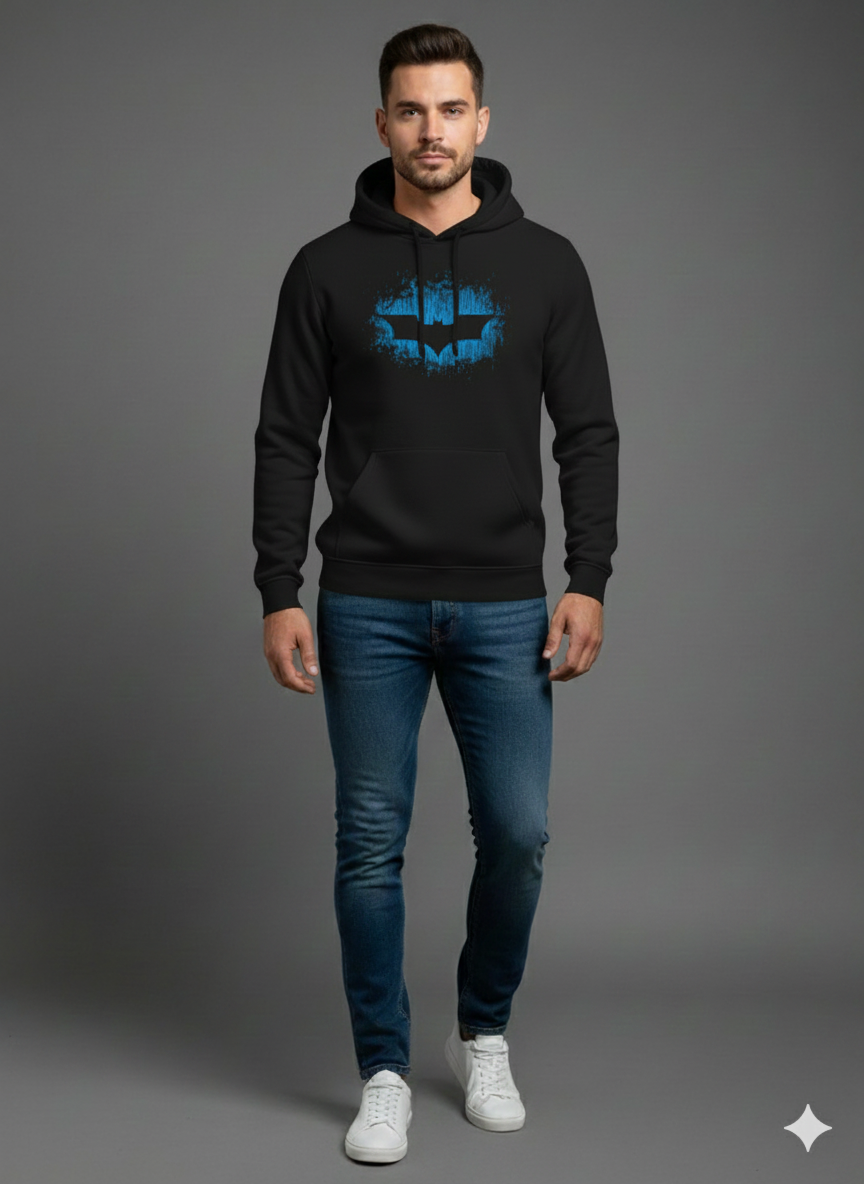 Bat Man Black  hoodie
