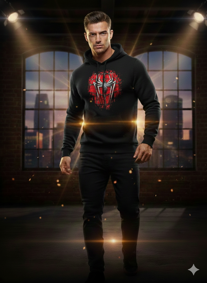 Spider Man black hoodie