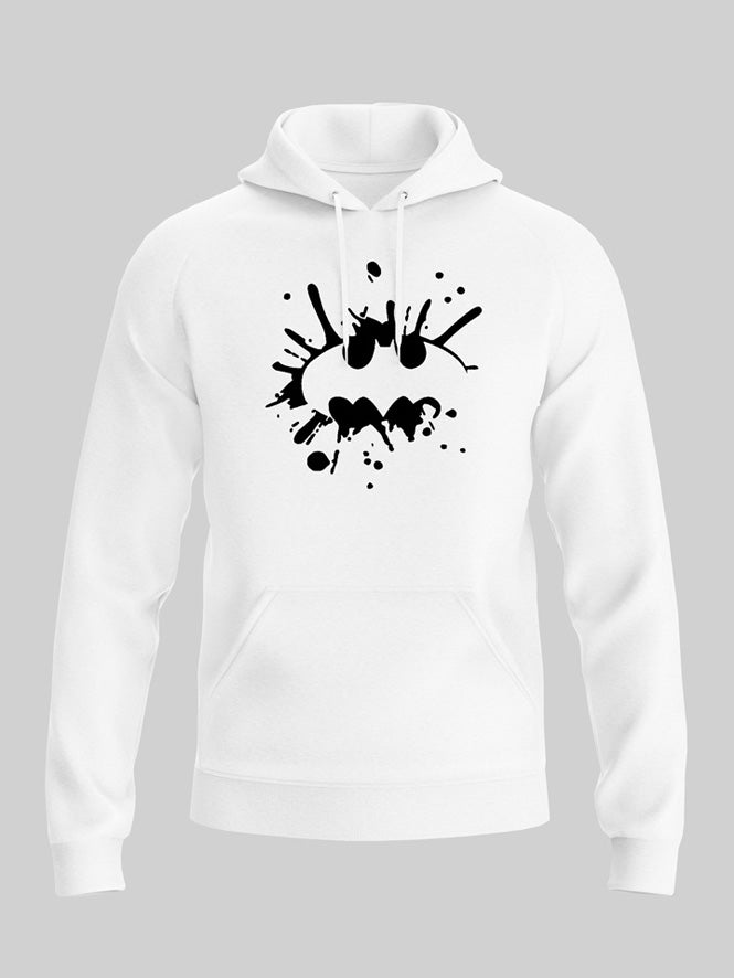 White Bat Man hoodie