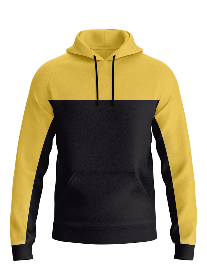 Yellow Black Panel hoodie