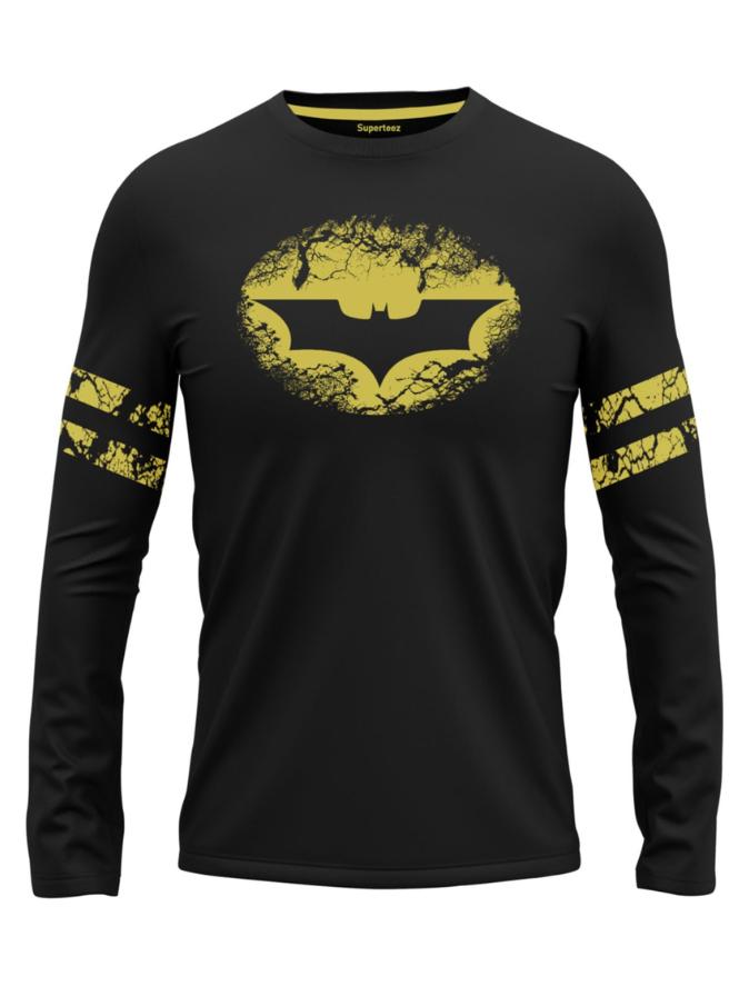 Batman Black Forest Yellow Full Sleeve Shirt: Embrace the Dark Mystery