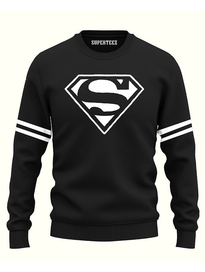 Super Man Man Black sweat shirt