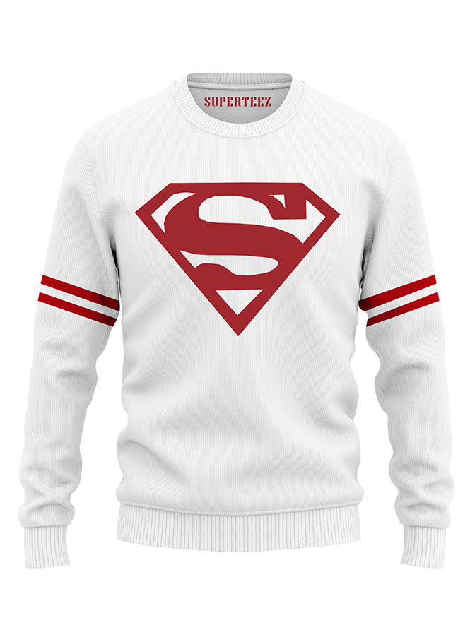 Superman white sweat shirt